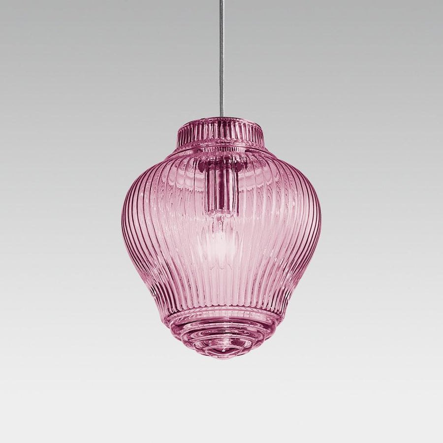 Zafferano America Clyde Pendant Light Pendant Zafferano America Amethyst 58 inches 