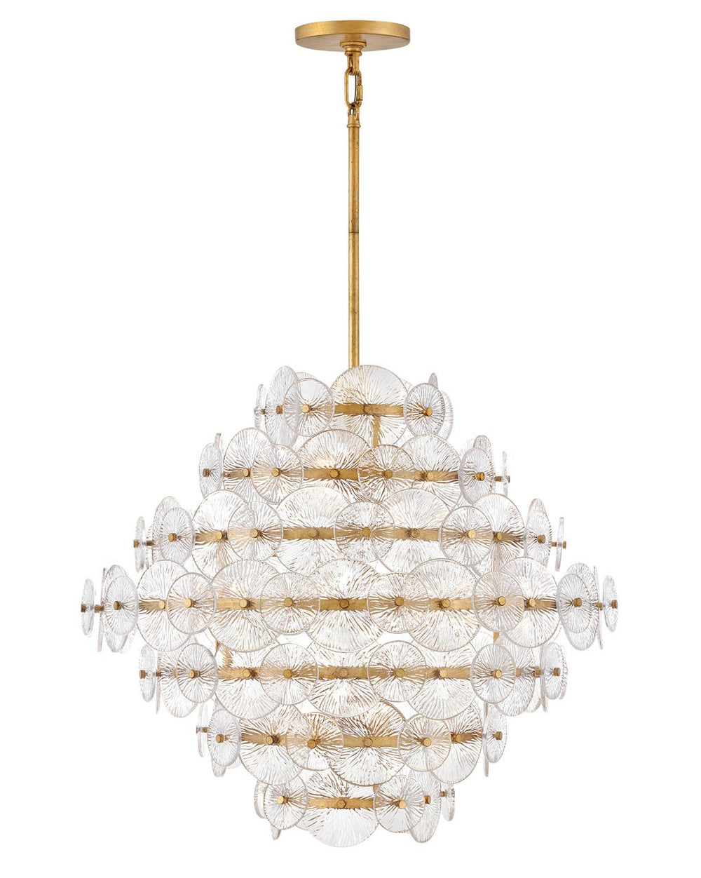 Hinkley Rene Chandelier Chandeliers Hinkley Distressed Brass 28.5x28.5x26.0 