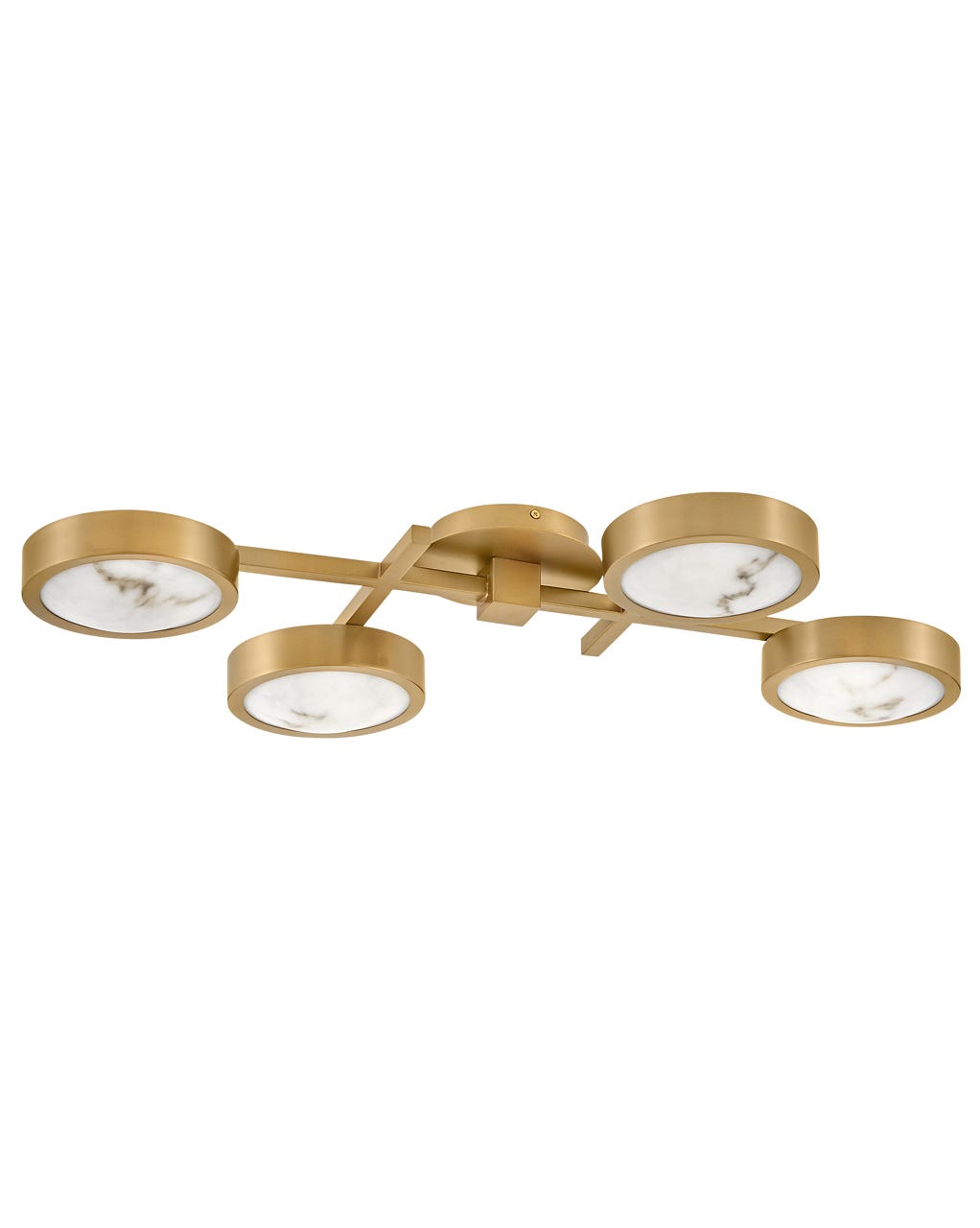 Hinkley Cava Flush Mount Ceiling Flush Mounts Hinkley Lacquered Brass 19.0x30.0x4.25 