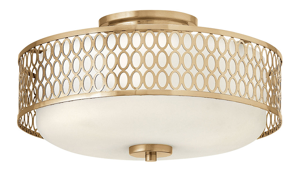 Hinkley Jules Semi-Flush Mount Semi-flush Mount Hinkley Brushed Gold 15.0x15.0x8.25 