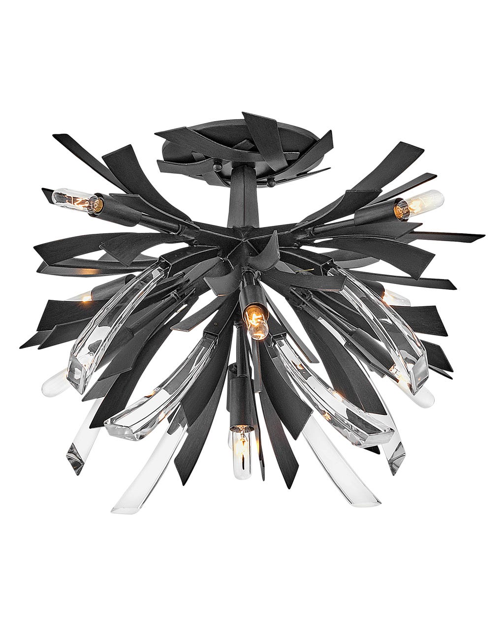 Hinkley Vida Semi-Flush Mount Ceiling Semi Flush Mounts Hinkley Brushed Graphite 24.0x24.0x14.5 