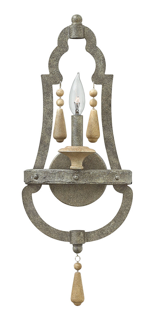 Hinkley Cordoba Sconce Sconce Hinkley Distressed Iron 4.5x9.0x22.5 