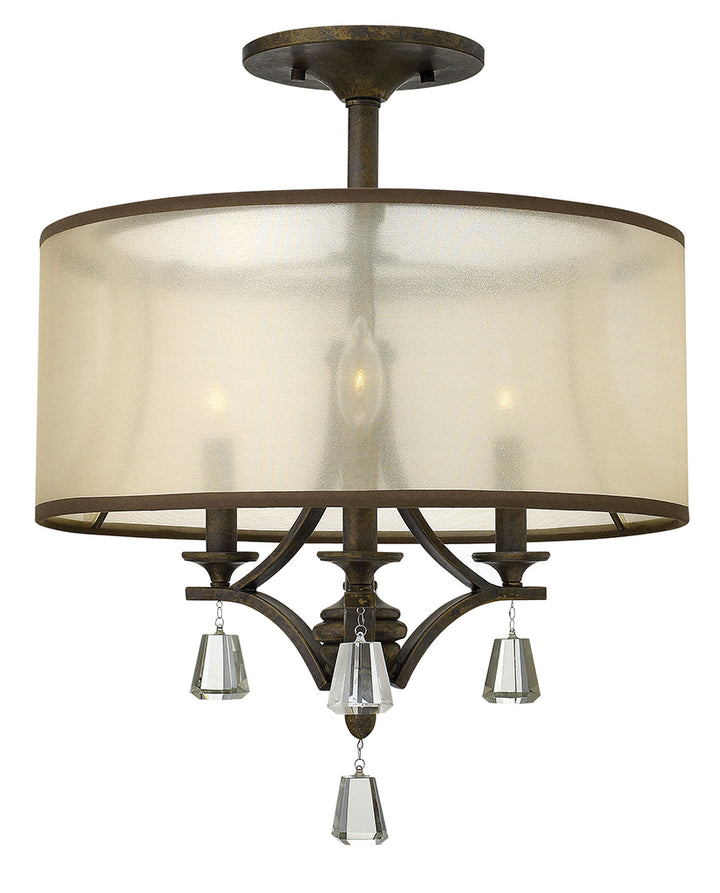 Hinkley Mime Semi-Flush Mount Ceiling Semi Flush Mounts Hinkley French Bronze* 17.5x17.5x22.0 