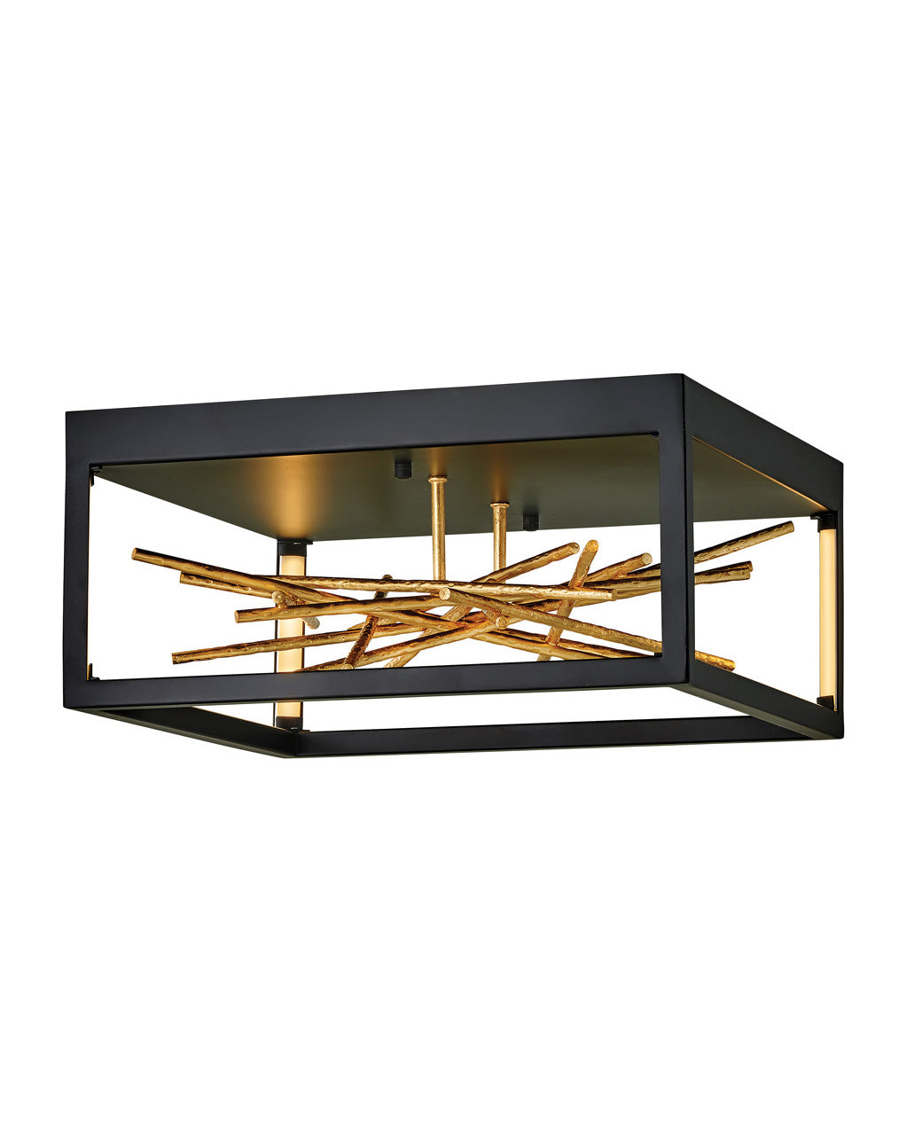 Hinkley Styx Flush Mount Flush Mount Ceiling Light Hinkley Black* 18.0x18.0x8.25 