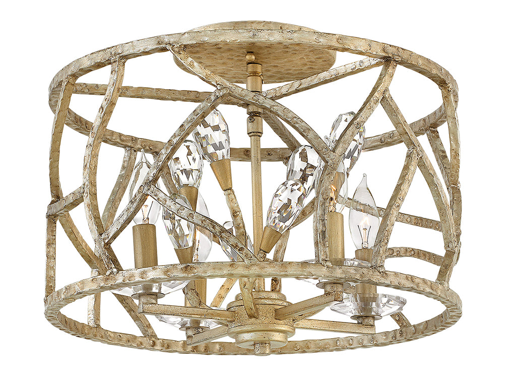 Hinkley Eve Flush Mount Flush Mount Ceiling Light Hinkley Champagne Gold 16.0x16.0x10.75 