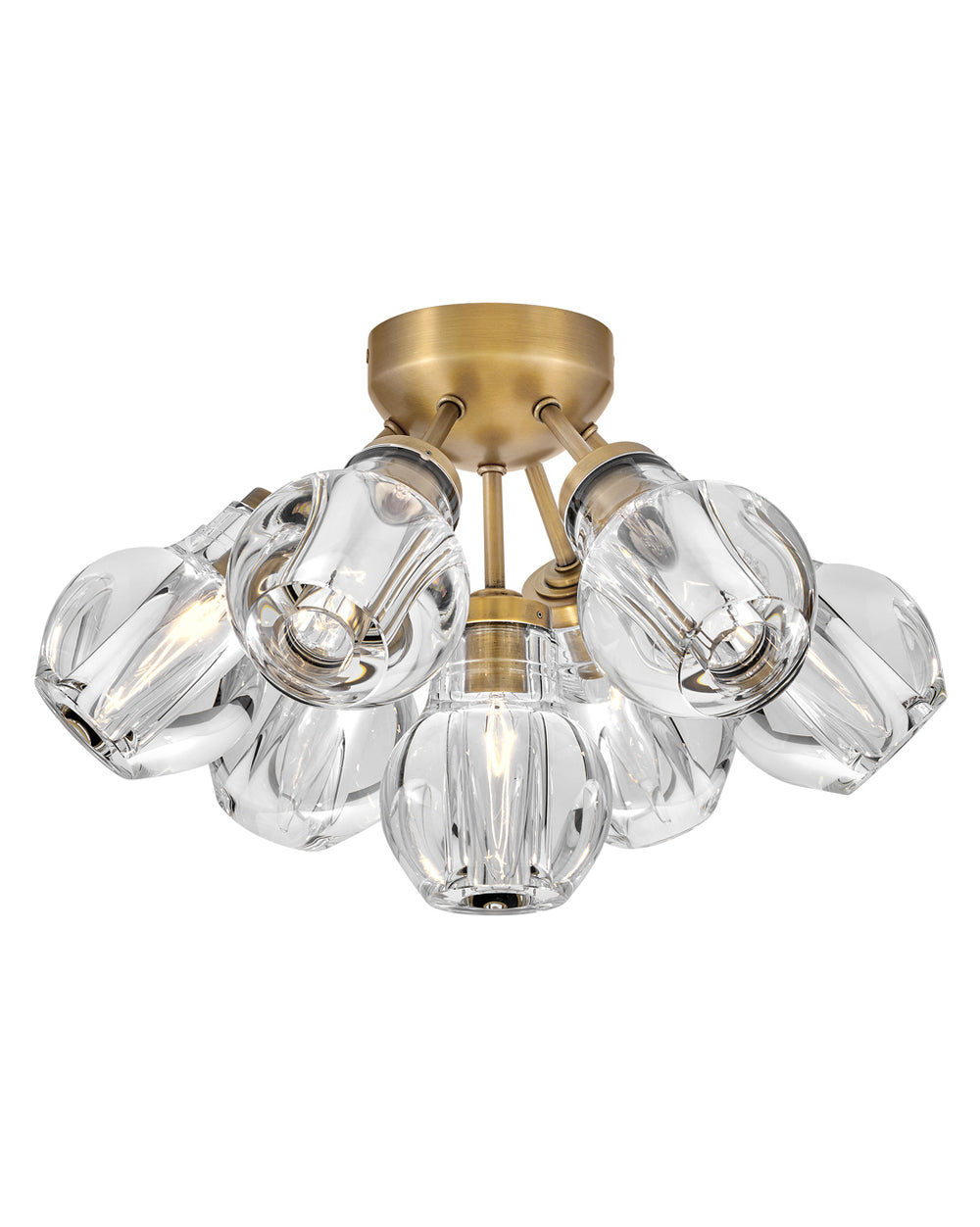 Hinkley Elise Semi-Flush Mount Ceiling Semi Flush Mounts Hinkley Heritage Brass 16.25x16.25x10.75 