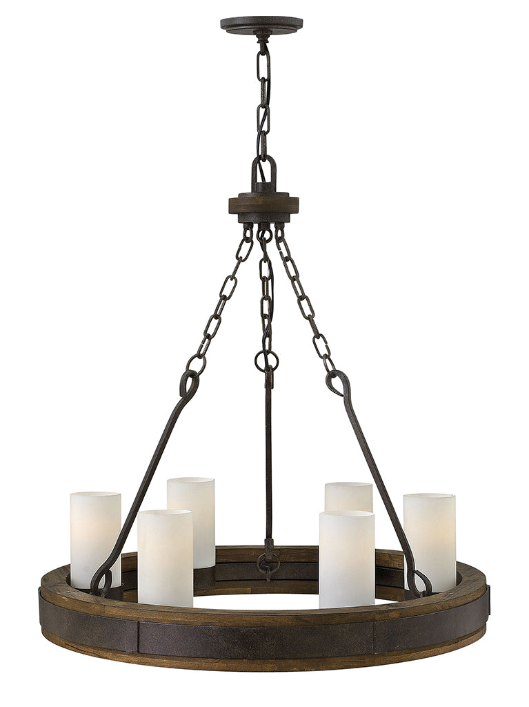 Hinkley Cabot Chandelier Chandeliers Hinkley Rustic Iron* 28.0x28.0x29.0 