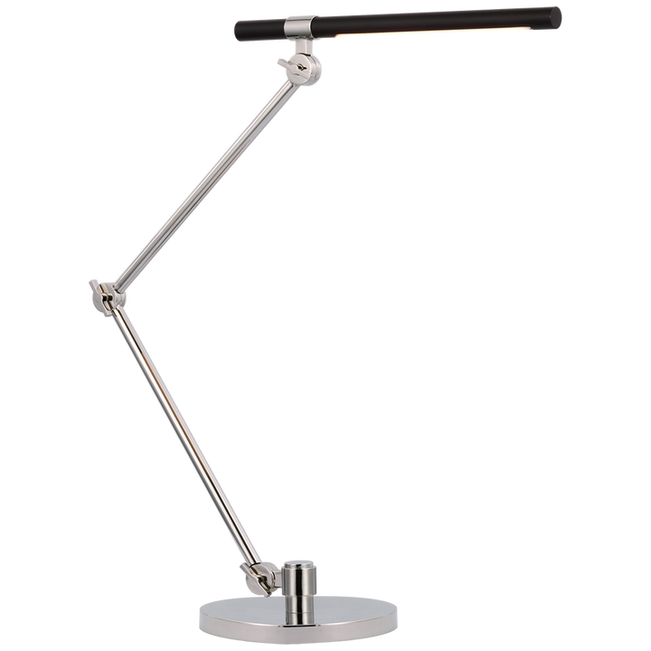 Visual Comfort & Co. Heron Large Desk Lamp Table Lamps Visual Comfort & Co. Hand-Rubbed Antique Brass and Matte Black  