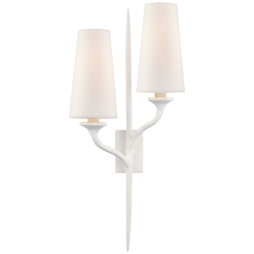 Visual Comfort & Co. Iberia Double Right Sconce Wall Lights Visual Comfort & Co. Antique Gold Leaf  