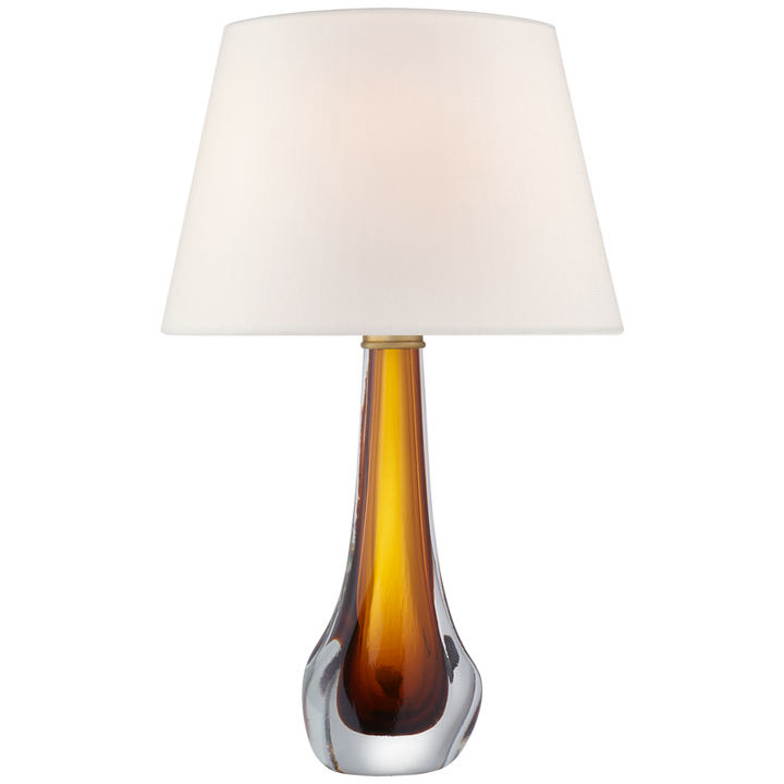 Visual Comfort & Co. Christa Large Table Lamp Table Lamps Visual Comfort & Co. Amber Glass  