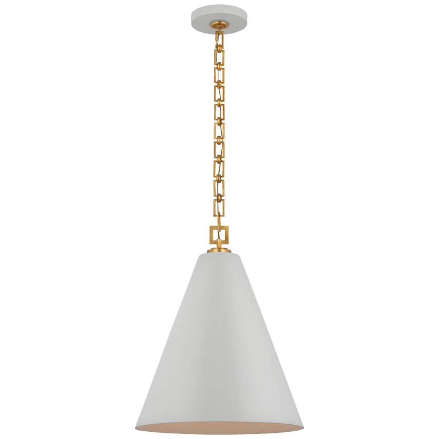 Visual Comfort & Co. Theo 17" Pendant Ceiling Lights Visual Comfort & Co. Celadon and Gild  