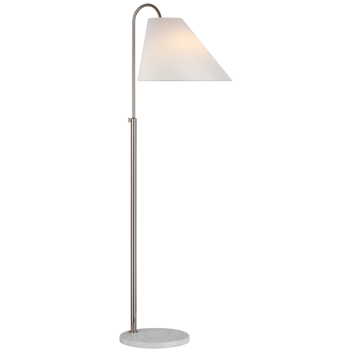 Visual Comfort & Co. Kinsley Medium Floor Lamp Floor Lamps Visual Comfort & Co. Polished Nickel  