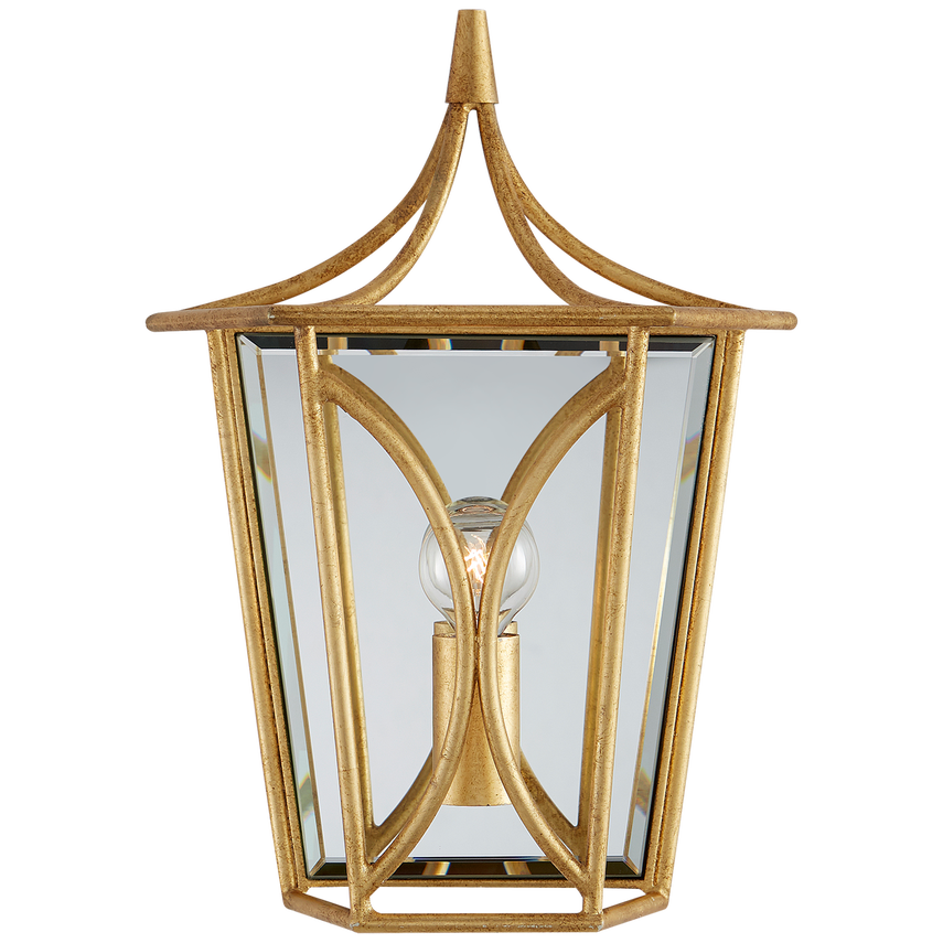 Visual Comfort & Co. Cavanagh Mini Lantern Sconce Wall Lights Visual Comfort & Co. Coral  