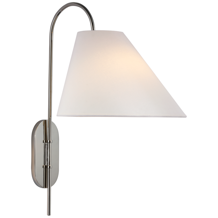 Visual Comfort & Co. Kinsley Large Articulating Wall Light Wall Lights Visual Comfort & Co. Polished Nickel  