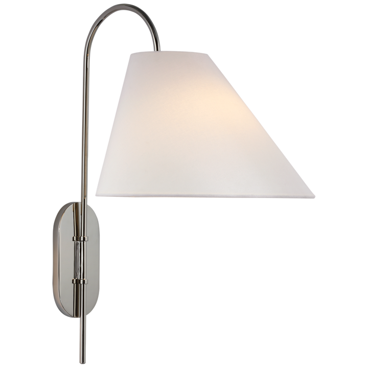 Visual Comfort & Co. Kinsley Large Articulating Wall Light Wall Sconces Visual Comfort & Co. Polished Nickel  