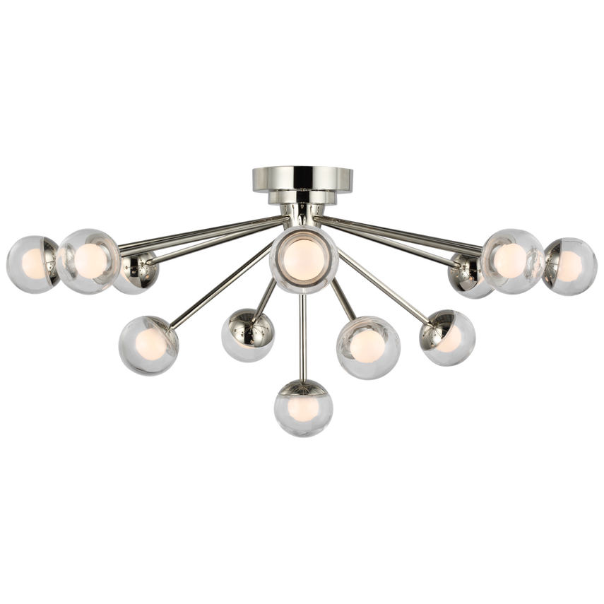 Visual Comfort & Co. Alloway 30" Flush Mount Ceiling Flush Mounts Visual Comfort & Co. Polished Nickel  