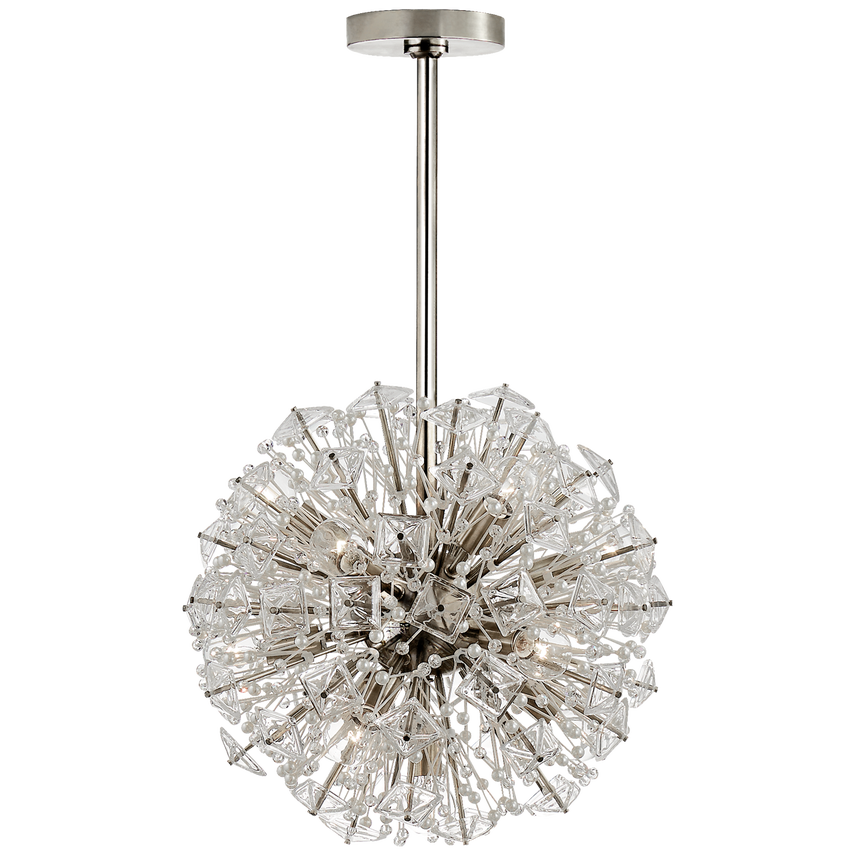 Visual Comfort & Co. Dickinson Small Chandelier Chandeliers Visual Comfort & Co. Polished Nickel  