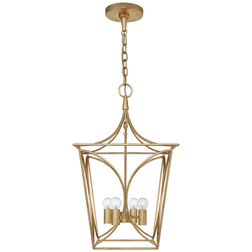 Visual Comfort & Co. Cavanagh Small Lantern Ceiling Lights Visual Comfort & Co. Coral and Gild  