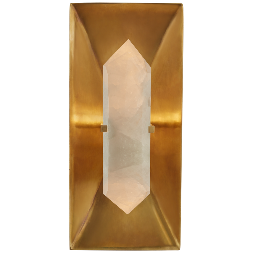 Visual Comfort & Co. Halcyon Rectangle Sconce Wall Lights Visual Comfort & Co. Antique-Burnished Brass  