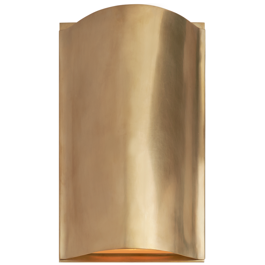 Visual Comfort & Co. Avant Small Curve Sconce Wall Lights Visual Comfort & Co. Antique-Burnished Brass  