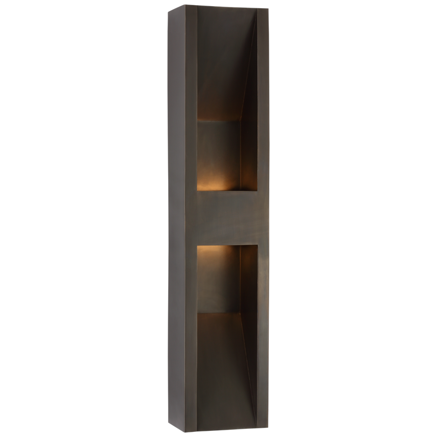 Visual Comfort & Co. Tribute Large Sconce Outdoor Flush Mounts Visual Comfort & Co. Bronze  