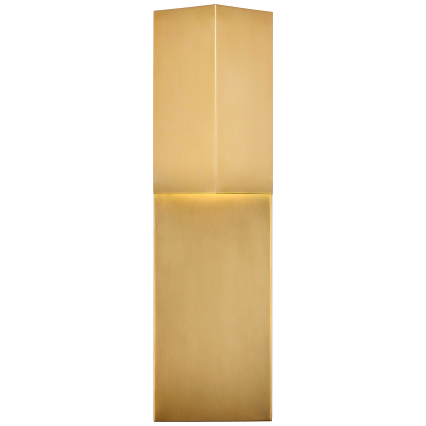 Visual Comfort & Co. Rega 18" Folded Sconce Outdoor Flush Mounts Visual Comfort & Co. Antique-Burnished Brass  