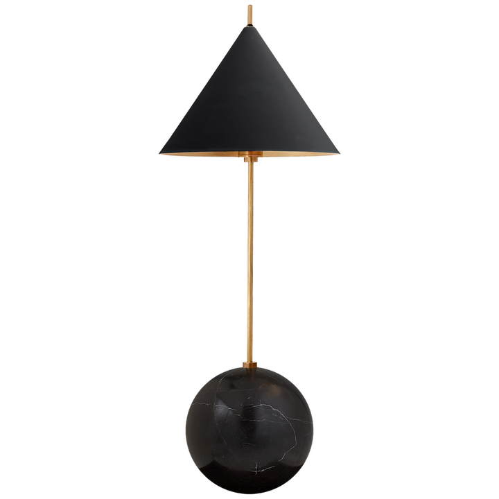 Visual Comfort & Co. Cleo Orb Base Desk Lamp Table Lamps Visual Comfort & Co. Antique-Burnished Brass  