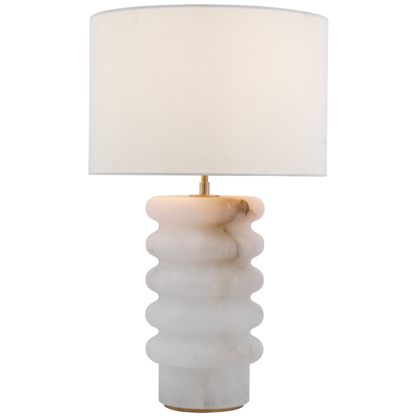 Visual Comfort & Co. Onda Medium Table Lamp Table Lamps Visual Comfort & Co. Alabaster  