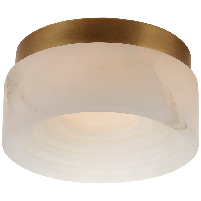 Visual Comfort & Co. Otto 5" Solitaire Flush Mount Ceiling Lights Visual Comfort & Co. Antique-Burnished Brass  