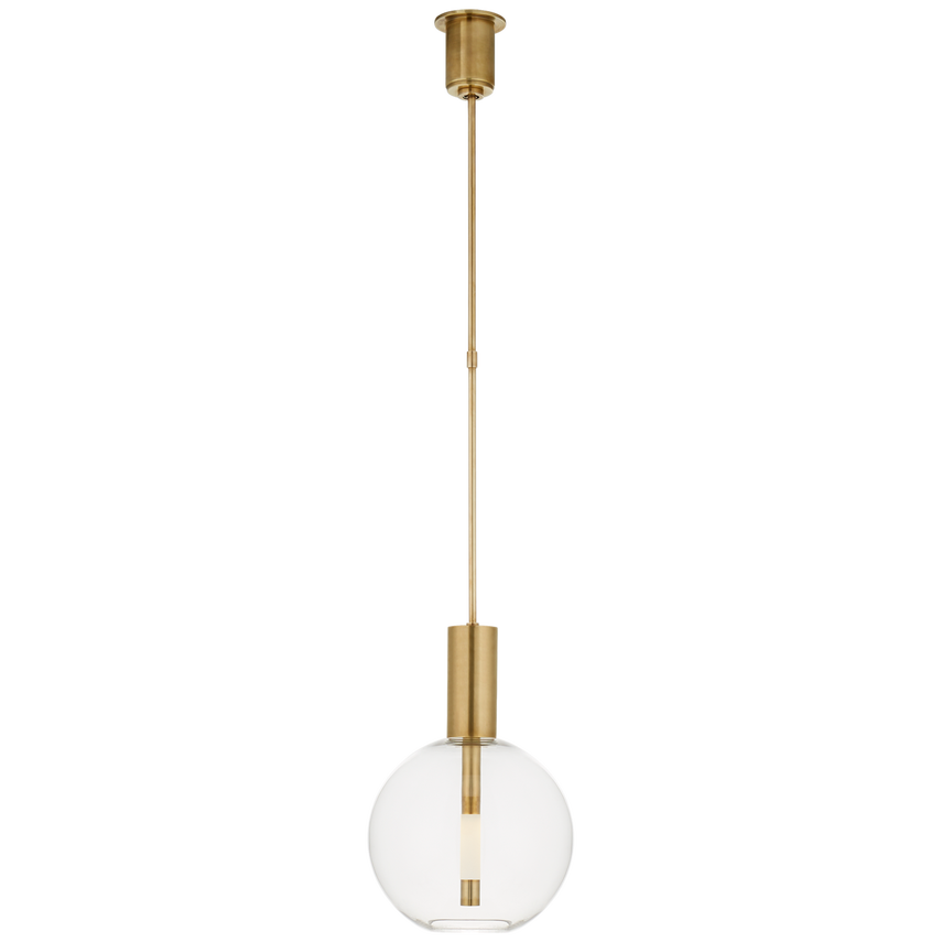 Visual Comfort & Co. Nye Globe Pendant Ceiling Lights Visual Comfort & Co. Antique-Burnished Brass  