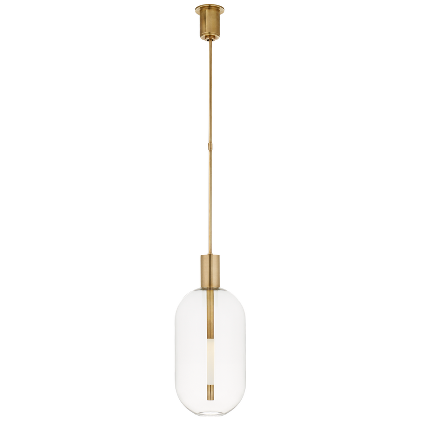 Visual Comfort & Co. Nye Tall Pendant Pendants Visual Comfort & Co. Antique-Burnished Brass  