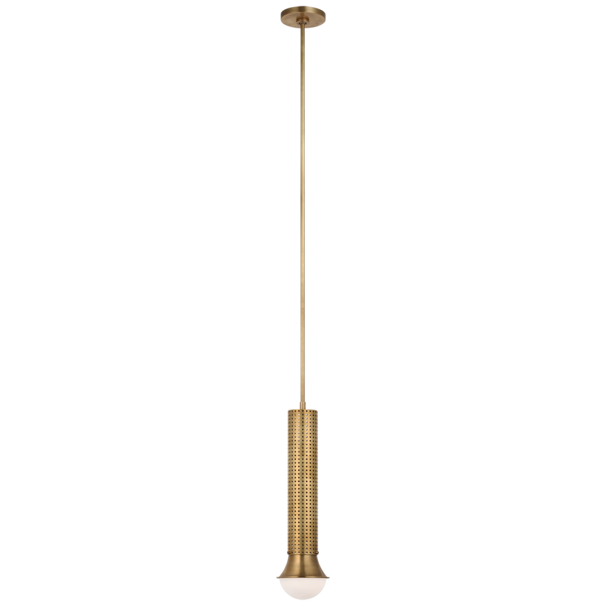 Visual Comfort & Co. Precision Petite Elongated Pendant Pendants Visual Comfort & Co. Antique-Burnished Brass  