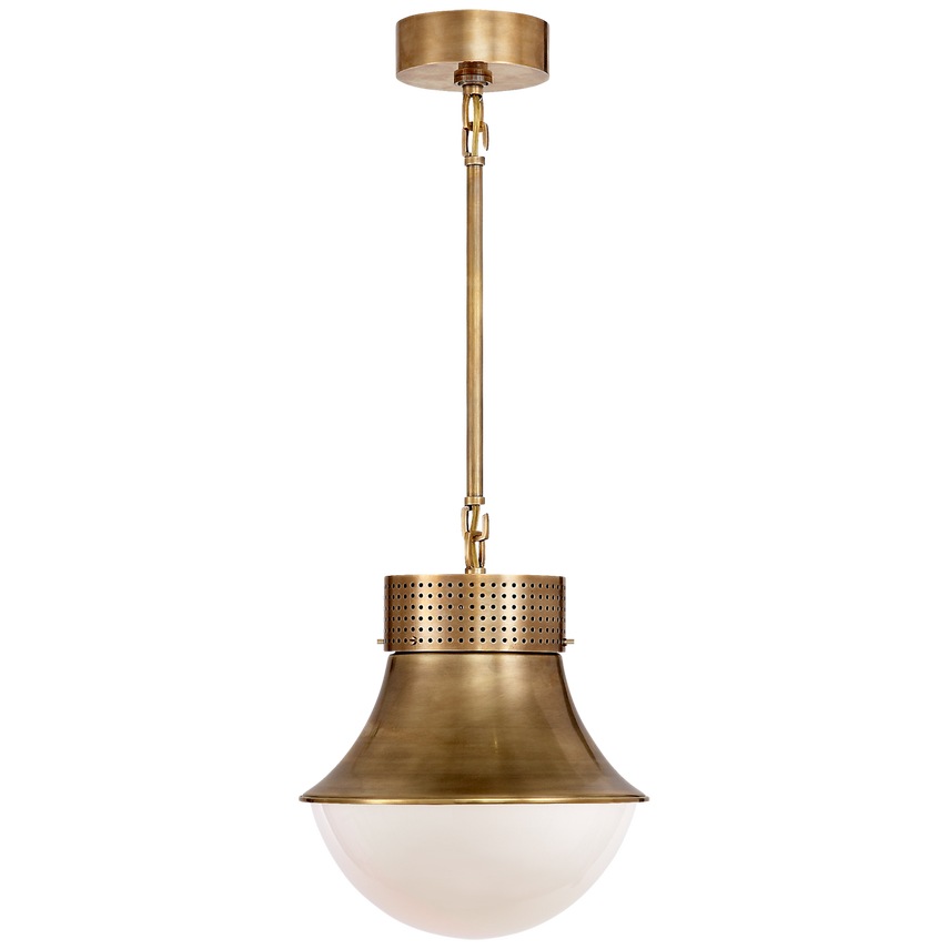 Visual Comfort & Co. Precision Small Pendant Pendants Visual Comfort & Co. Antique-Burnished Brass  