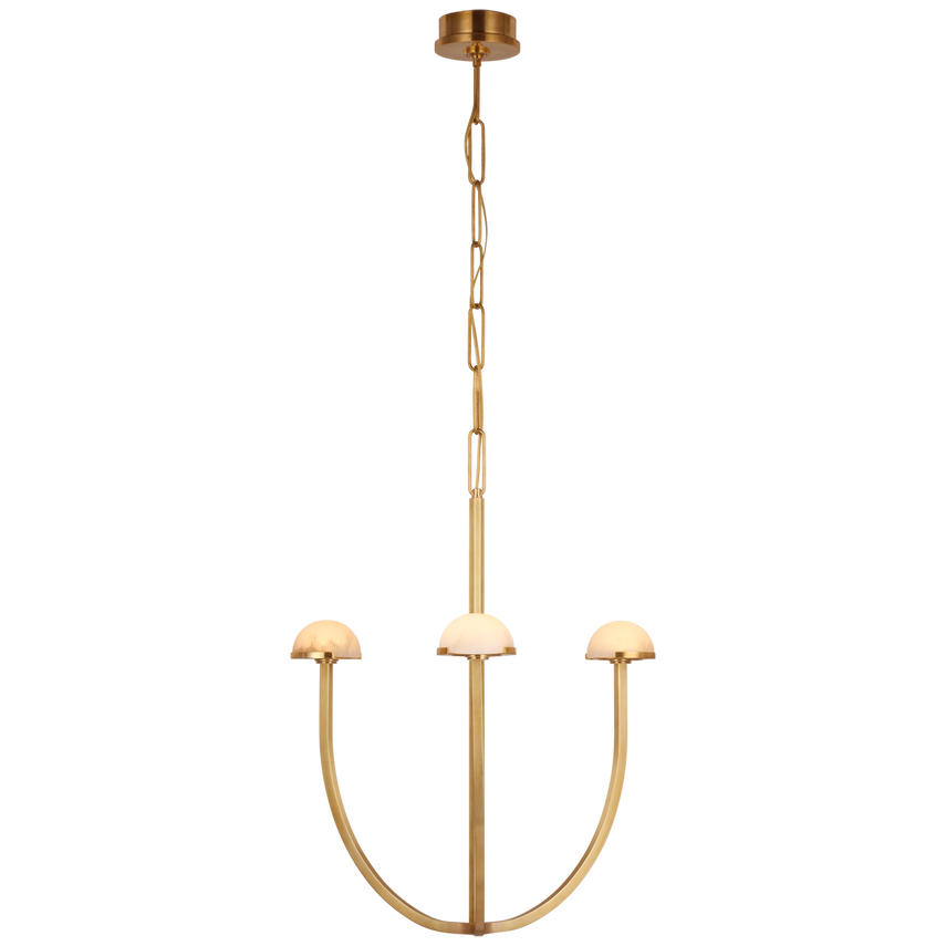 Visual Comfort & Co. Pedra Medium Chandelier Ceiling Lights Visual Comfort & Co. Antique-Burnished Brass  