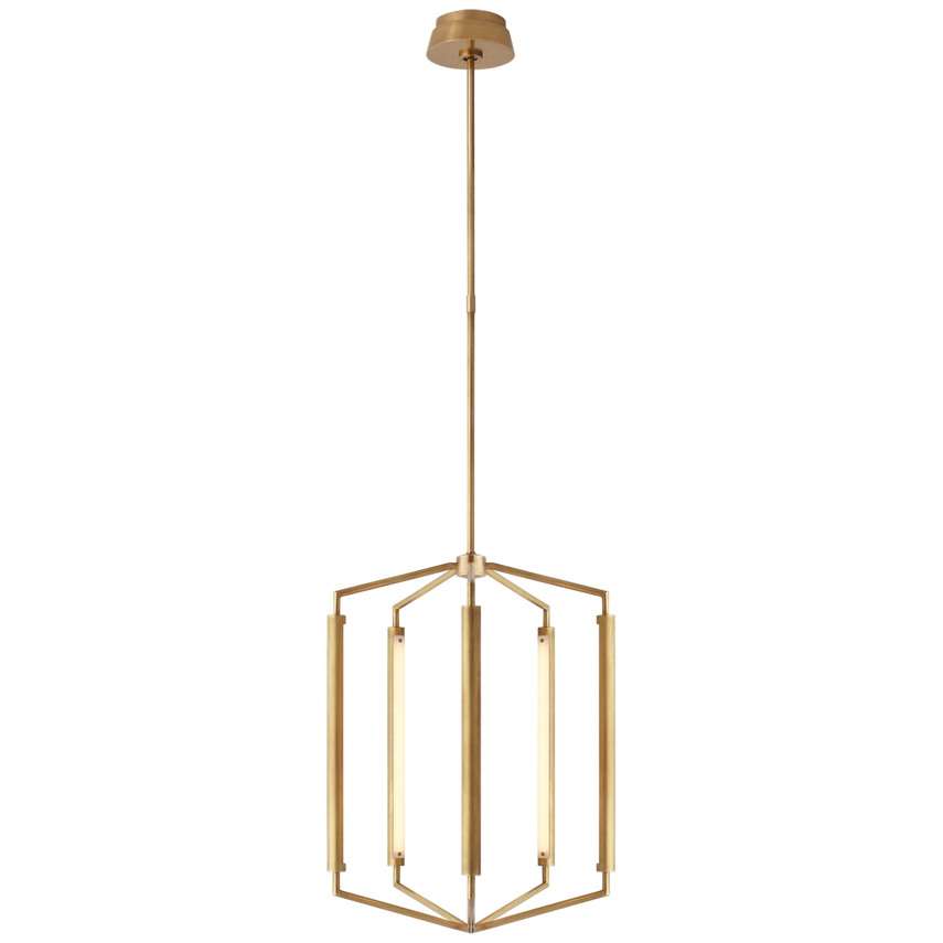 Visual Comfort & Co. Appareil Medium Lantern Ceiling Lights Visual Comfort & Co. Antique-Burnished Brass  