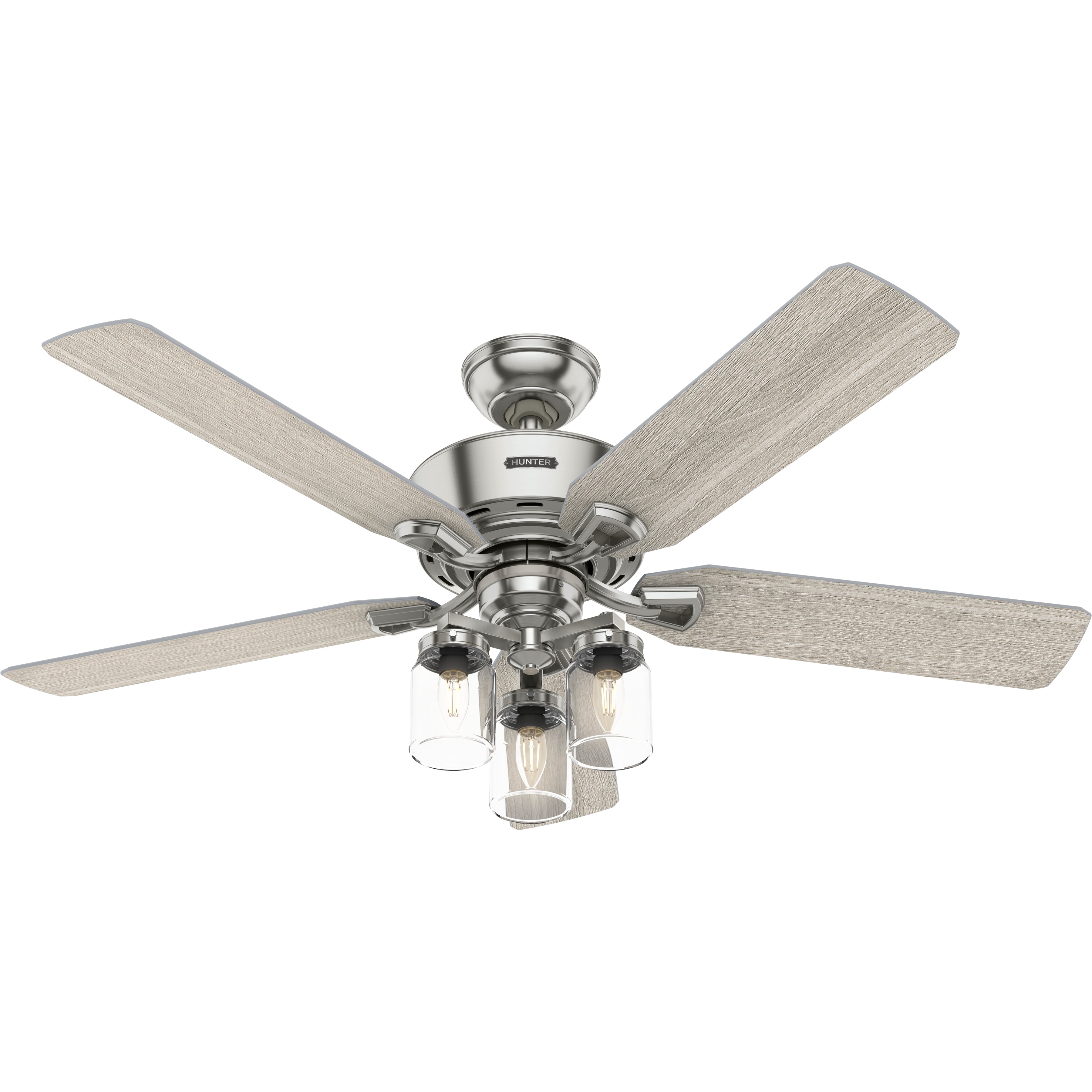 Hunter 52 inch Devon Park Ceiling Fan with LED Light Kit and Handheld Remote Ceiling Fan Hunter   