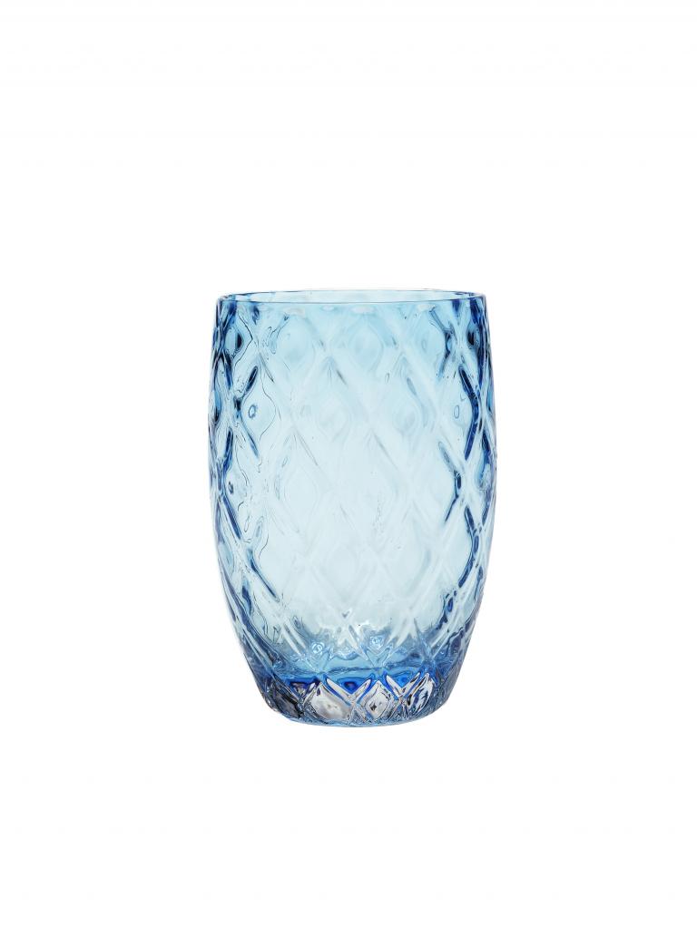 Zafferano America Losanghe Tumbler (Set of 6) Glassware citylgs.store Aquamarine  