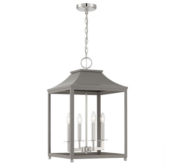 Meridian  Pendant Pendant Meridian Gray with Polished Nickel 4 