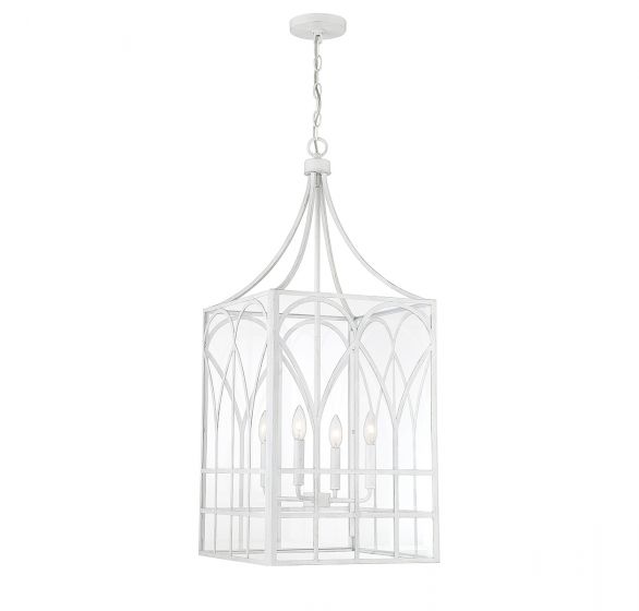 Meridian  Pendant Pendant Meridian Distressed White 4 