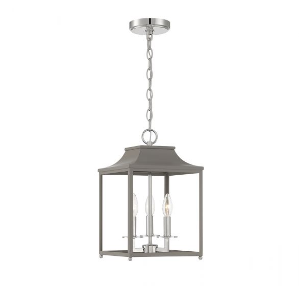 Meridian  Pendant Pendant Meridian Gray with Polished Nickel 3 