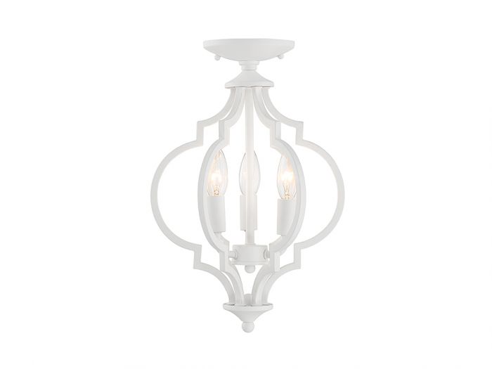 Meridian  Pendant Pendant Meridian Bisque White 3 