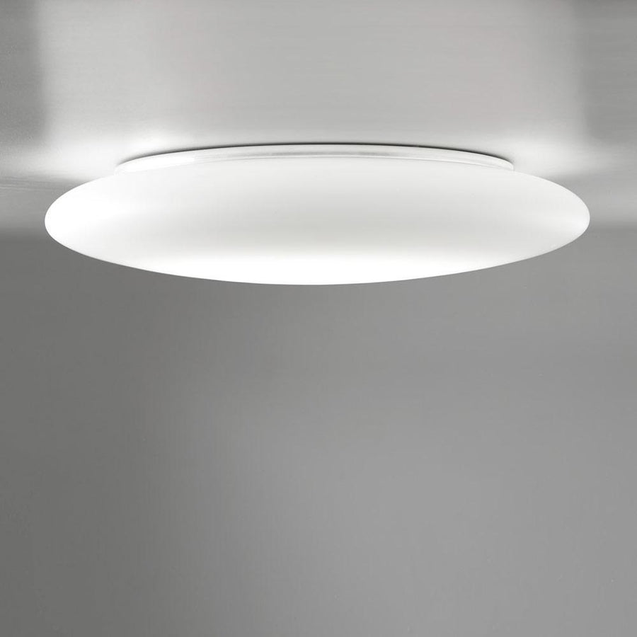 Zafferano America Mentos Wall / Ceiling Light Ceiling Flush Mounts Zafferano America Medium White Integral LED