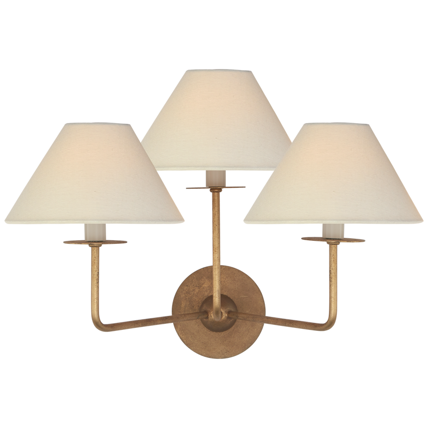 Visual Comfort & Co. Kelley Medium Triple Sconce