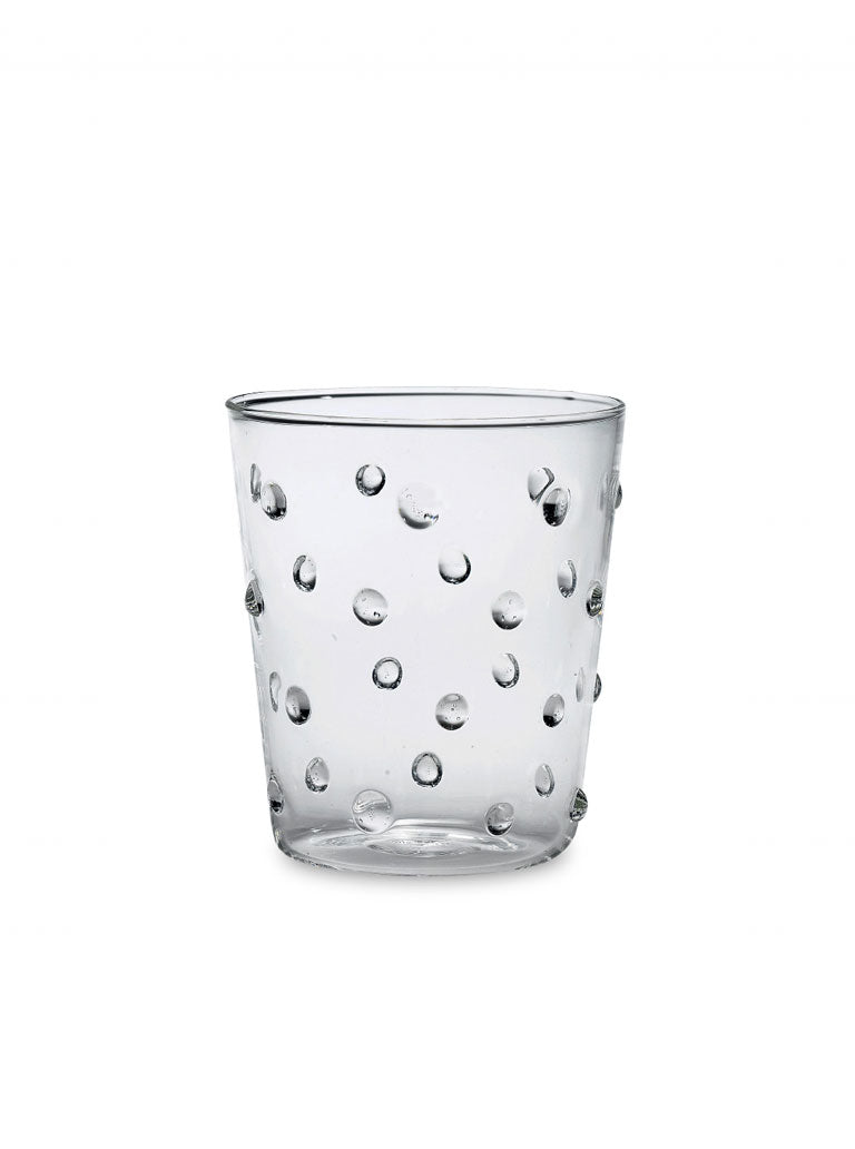 Zafferano America Party Tumbler (Set of 6) Glassware citylgs.store Clear Dots  