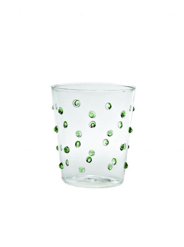 Zafferano America Party Tumbler (Set of 6) Glassware citylgs.store Green Dots  