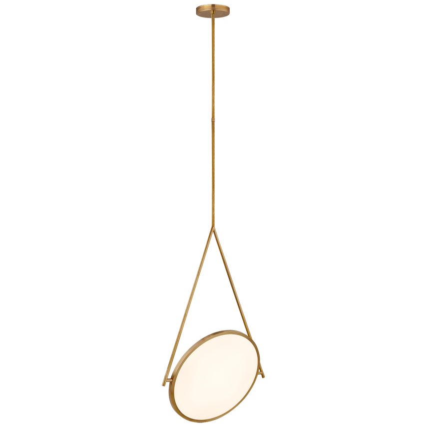 Visual Comfort & Co. Dot Stance 13" Rotating Pendant Ceiling Lights Visual Comfort & Co. Polished Nickel  