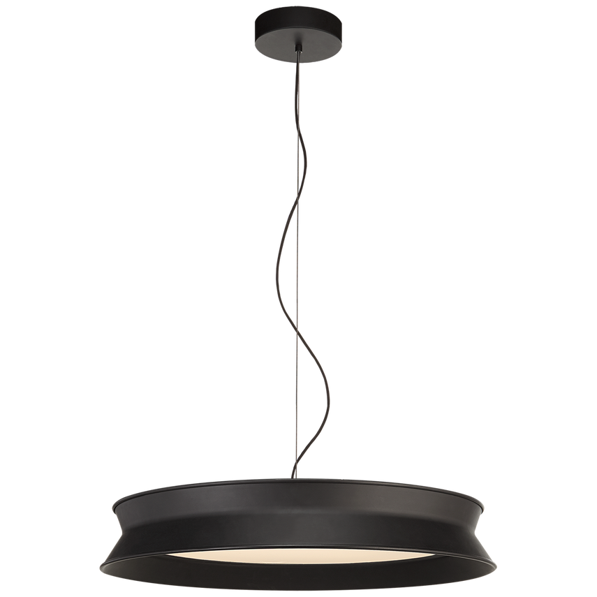 Visual Comfort & Co. 60/40 Dot 22" Pendant Ceiling Lights Visual Comfort & Co. Stone Black  