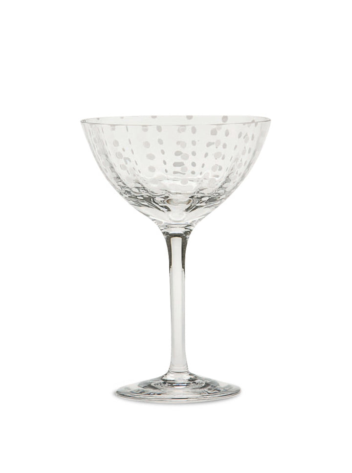 Zafferano America Perle Cocktail Goblet (Set of 2) Glassware Zafferano America Transparent  