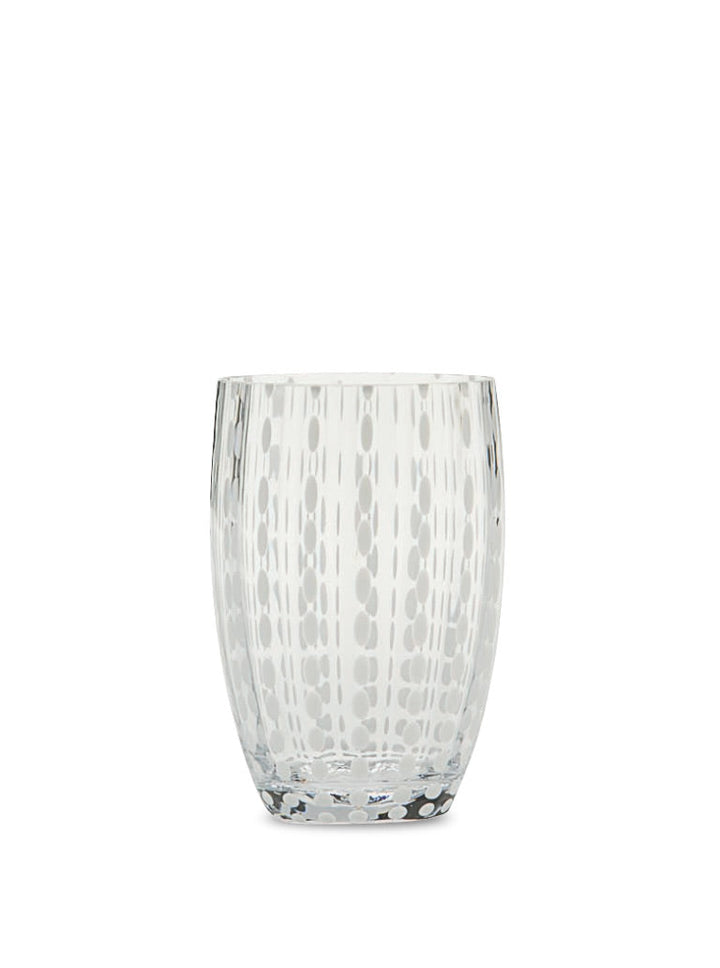 Zafferano America Perle Tumbler (Set of 2) Glassware Zafferano America Transparent  