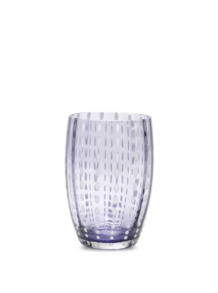 Zafferano America Perle Tumbler Glassware citylgs.store Lavender  